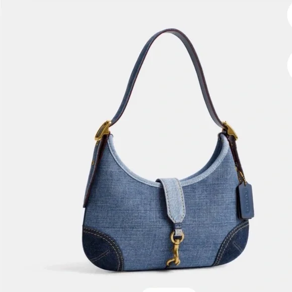 Coach Hamptons Hobo Bag in denim - Picture 6 of 6